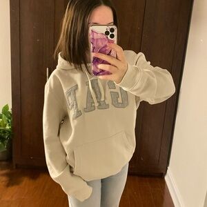 GAP Women's Cream Hoodie Sweater